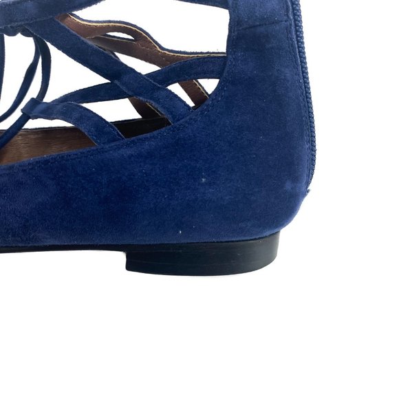 JEFFREY CAMPBELL Atrium Suede Lace-Up Flats - Picture 9 of 9